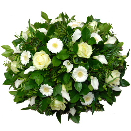White biedermeier arrangement
