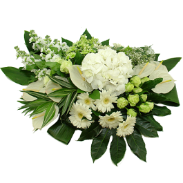 Modern funeral flower arrangement