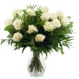 Sympathy Bouquet - Bouquet of white roses